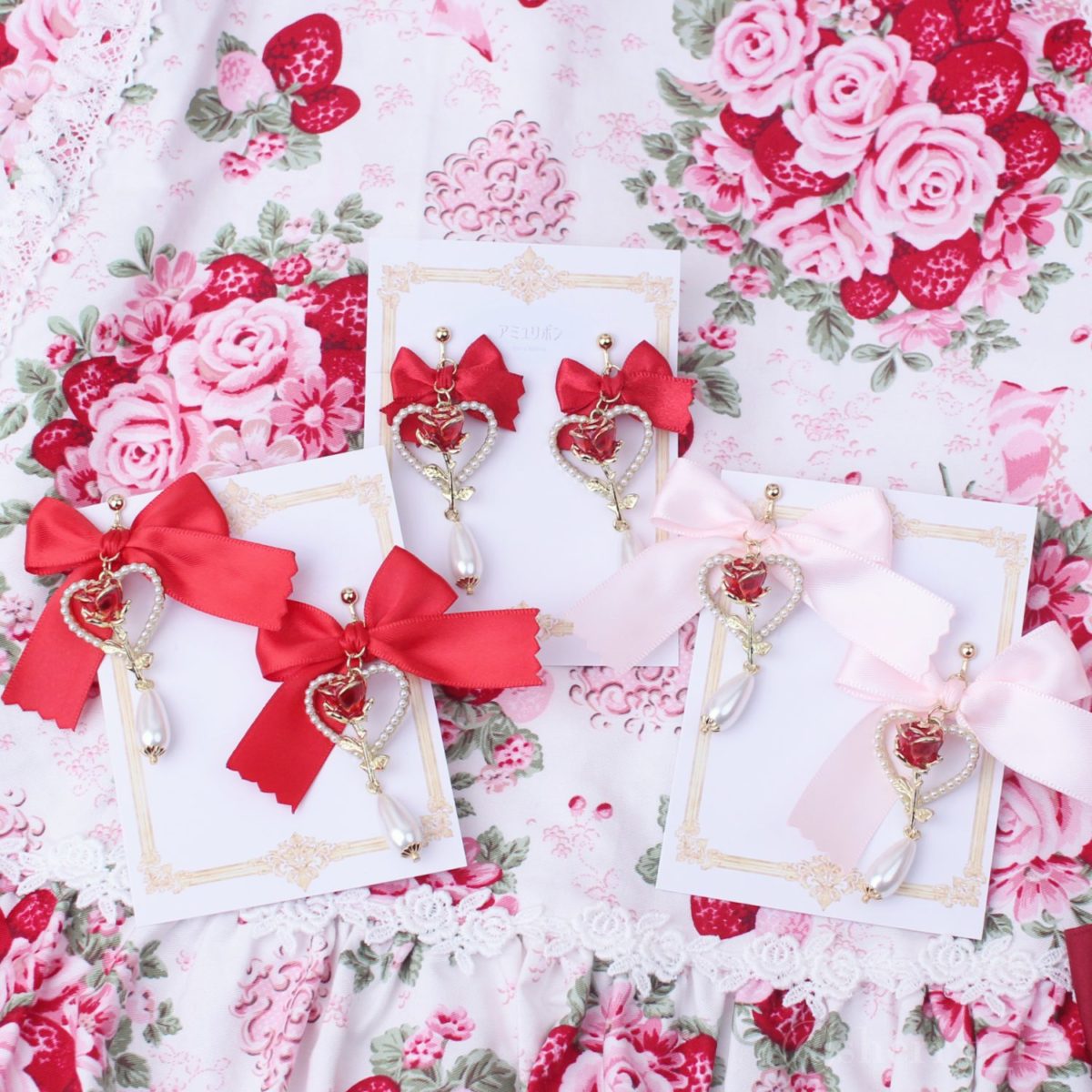 乙女ローズシリーズ パールデザインのアクセサリー